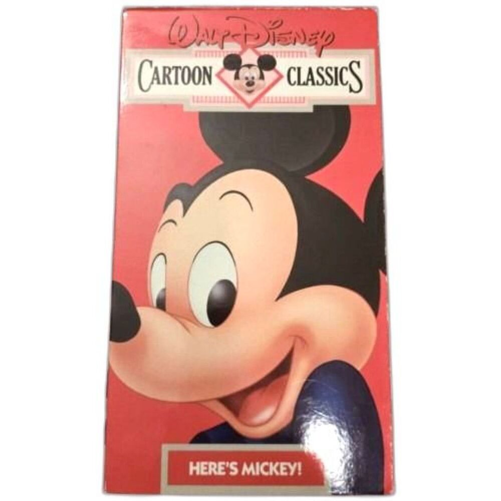 Mickey Mouse Disney Cartoon Classics Vol. 1 Here’s Mickey VHS 1987